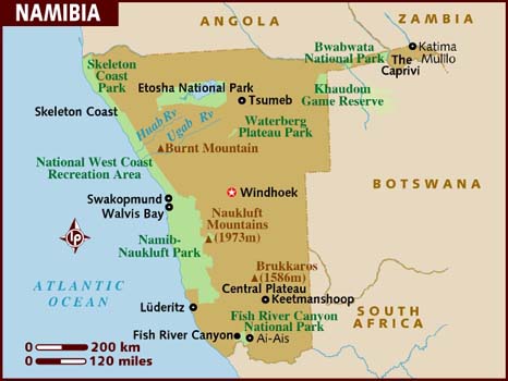 Data Recovery Map Of Namibia 