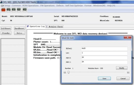 patologisk cabriolet tømmerflåde WD HDD Firmware Repair Tool: WD HDD Directory Module Editing - Dolphin Data  Lab