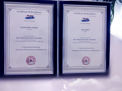 data-recovery-training-certificate-of-excellence