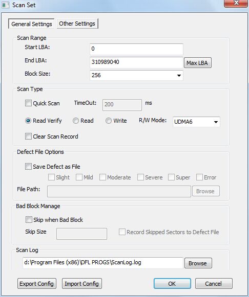 bad-sector-scan-setting-toshiba-hdd